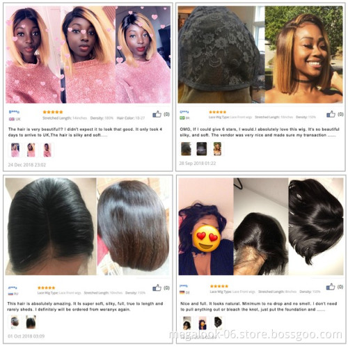 Wholesale Cheap Brazilian Lace Front Wigs Remy 4X4 Lace Wig Virgin Human Hair Short Bob Wigs